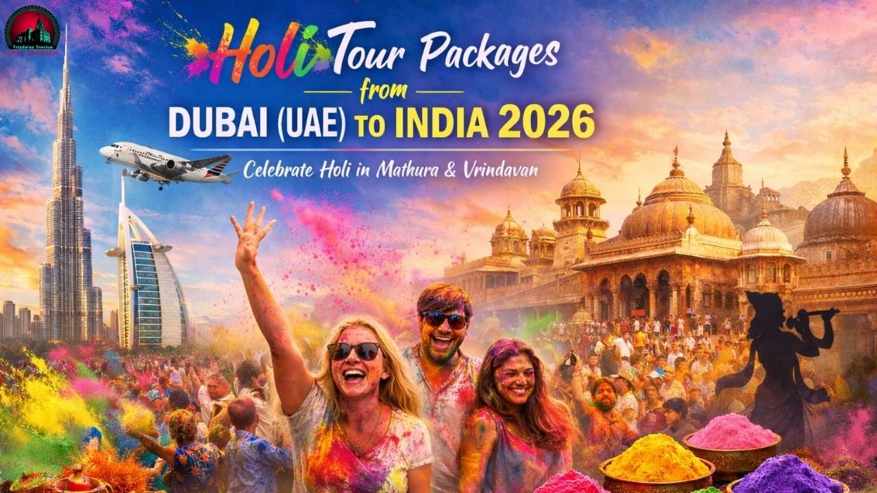 Holi Tour Packages from Dubai (UAE) to India 2026- Mathura Vrindavan Holi Tour Packages